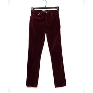 RE/DONE High Rise Ankle Crop Stretch Jeans Pants